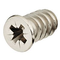 Euro screw, Häfele Varianta, countersunk head, PZ, steel, fully threaded, for Ø 5 mm drill holes in aluminium