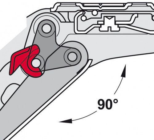 Opening angle restraint for Free Flap 1.7 photo 4 Opening angle restraint for Free Flap 1.7 photo 4
