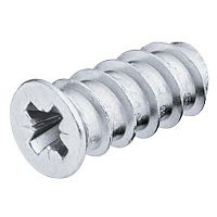 Euro screw, Häfele Varianta, countersunk head, PZ, steel, fully threaded, for Ø 5 mm drill holes in wood