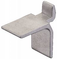 Shelf support for support strip, aluminium, load-bearing capacity 12.5 kg per piece