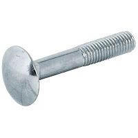 Round head screw without nut, M6