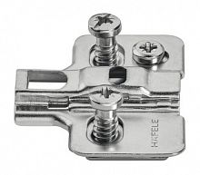 Linear mounting plate, quick-fixing, Metalla 310/540 SM, H = 2 mm, with pre-mounted Euro screws, nickel plated