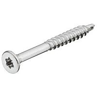 Drilling screw, countersunk head, TS T-star drive, with routered ribs