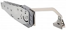 Double flap lift-up fitting, Häfele Free Fold, for flaps made from wood or with aluminium frame