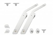 Stay flap fitting, Häfele Free Flap H 1.5, all-plastic version
