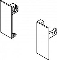 End caps and front fixing bracket set, Häfele Matrix Box S