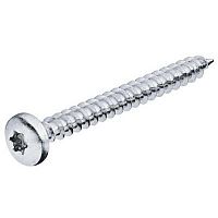 Chipboard screw, Hospa, pan head, TS T-star drive, fully threaded, zinc plated