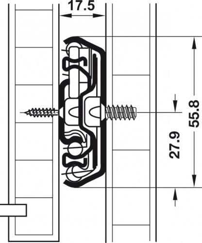 Ball bearing runners, full extension, steel photo 4 Ball bearing runners, full extension, steel photo 4