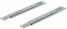Ball bearing runners, shelf and drawer runners, single extension, steel, side/surface mounting