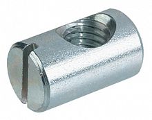 Joint connector, steel, M8 thread, eccentric