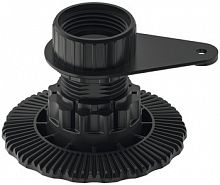 Screw-in glide with mounting plate for Häfele AXILO® 78 plinth system, press-fit, h 35–45 mm