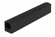 Screw-on housing for Free push catch, Ø 10 x 90 mm, black