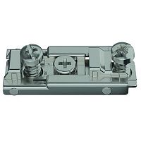 Линейная монтажная планка, быстрый монтаж  Metalla 310/540  SM, H=0 мм, с предустановленными евровинтами,,никелированая
